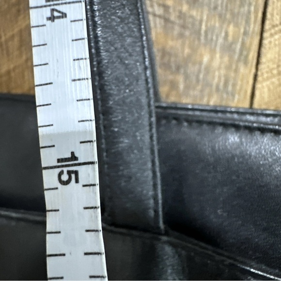 Vintage Etienne Aigner Black Leather Purse Handbag With Double Handles Straps - Picture 15 of 15